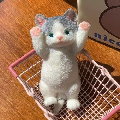 YOKUSHI Cat Taba Squishy Animal Fidget Cute Kawaii Squishies Pinch Family SlowRising Squeeze Ball for Adults