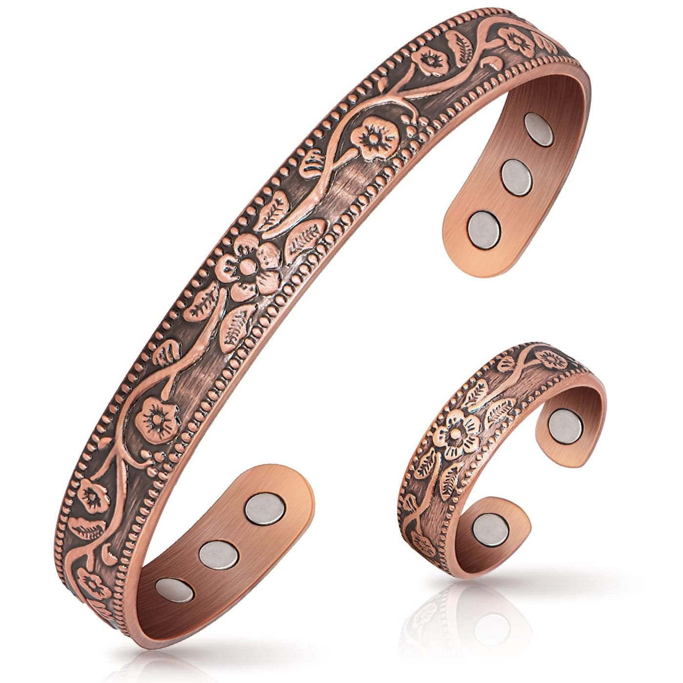 Lymphatic Drainage Ring Copper Bracelet for Women Magnetic Lymph Detox Ring and Magnetic Copper Bracelet 100 Solid Pure Copper Jewelry Gift