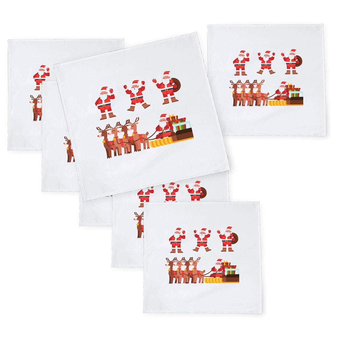 Kesri Gifts Christmas Theme Tafta Silk Table Napkins 10x 106 pcs for Xmas Decoration Christmas OrnamentsChristmas Gift ksnpxmas219P
