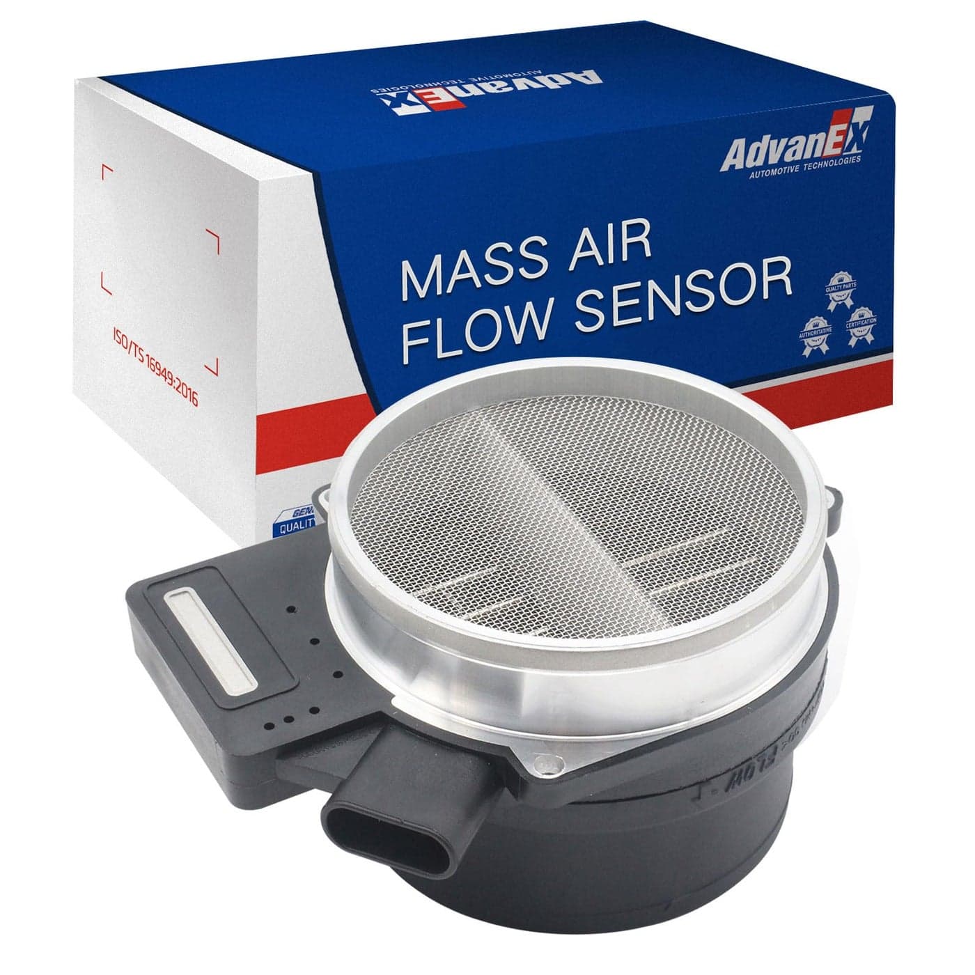 AdvanEX Mass Air Flow Sensor MAF Compatible with Chevrolet Silverado Suburban Escalade Tahoe Yukon 9907 Cadillac Rainier Deville Eldorado 0005 Pontiac 0506 Replaces OE 213 4160 25318411 868411