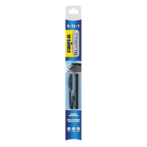 Rain-X 850213 RearView Wiper Blade 13", OEM Replacement Rear Windshield Wiper, Interchangeable Adapter for Easy Installation, All-Weather & All-Season Performance, Conventional