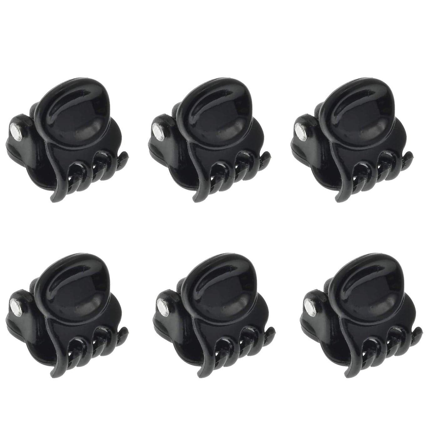 Camila Paris AD116/6 French Hair Clip for Women, Set of 6 Extra Small Girls Hair Claw Clips Jaw Fashion Durable Styling Hair Accessories for Women, Strong Hold No Slip Grip, Made in France