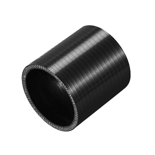 X AUTOHAUX 68mm 268 ID Universal Car Straight Silicone Coupler Pipe Replacement 76mm Black
