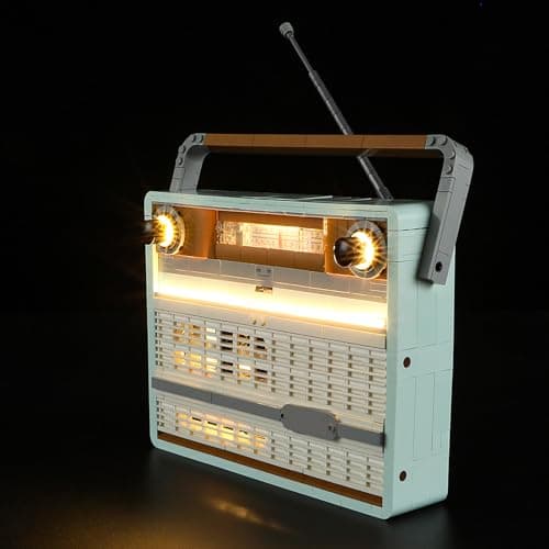 Mililier LED Light Kit for Lego 10334 Retro Radio Set Compatible with Lego 10334 Building Blocks ModelNot Include Blocks Set