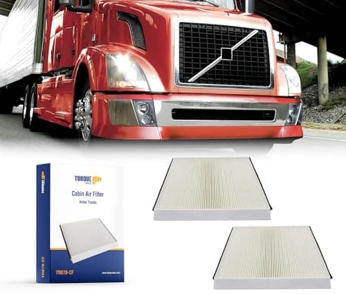TORQUE 20435801 Cabin Air Filter Compatible with 2002 Volvo VNL 780 760 860 670 630 VN 780 670 VH VHD VNM Accessories Parts Replaces AF26405 CAF24000 49084 PA4681 83084 TR078 2 PCS