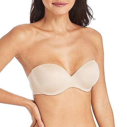 Maidenform Women's Custom Lift Strapless Bra, Latte,32A US
