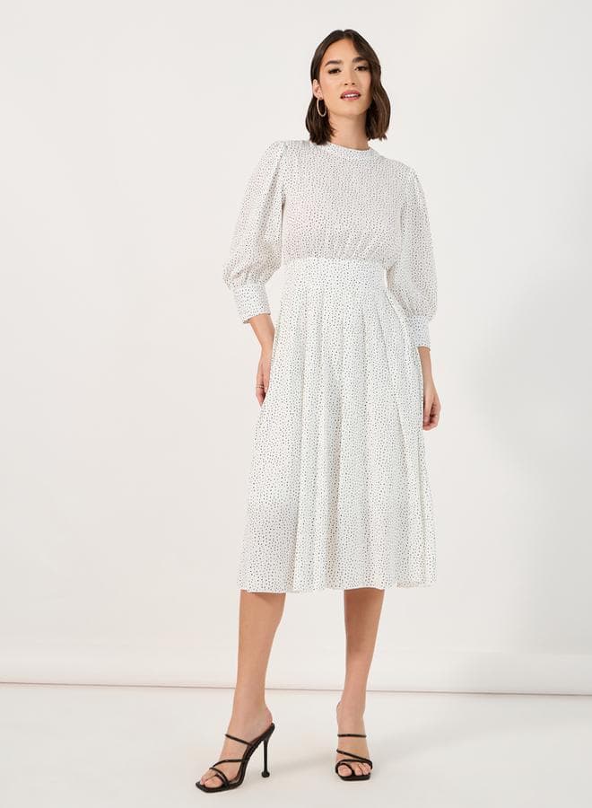 Polka Dot Midi Dress
