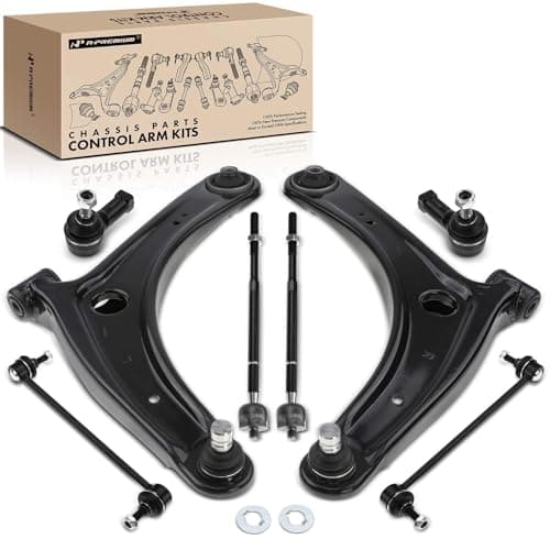 A-Premium 8Pcs Front Stering Suspenison Kit, Front Lower Control Arm, Sway Bar Link, Inner & Outer Tie Rod End, Compatible with Mitsubishi Outlander 2007-2013, Lancer 2009-2017