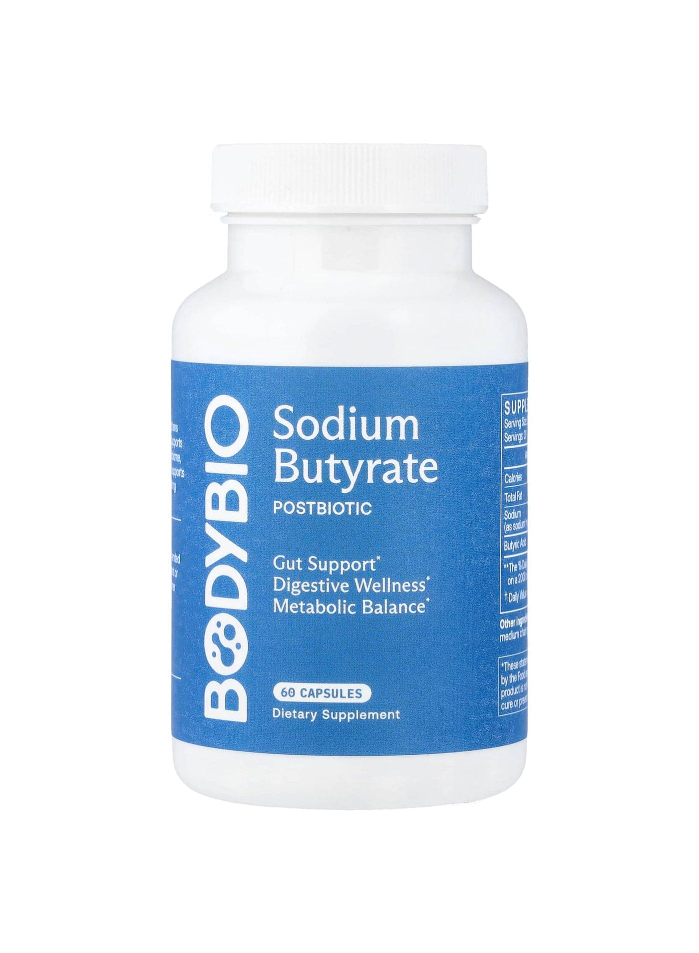 Sodium Butyrate, 60 Capsules