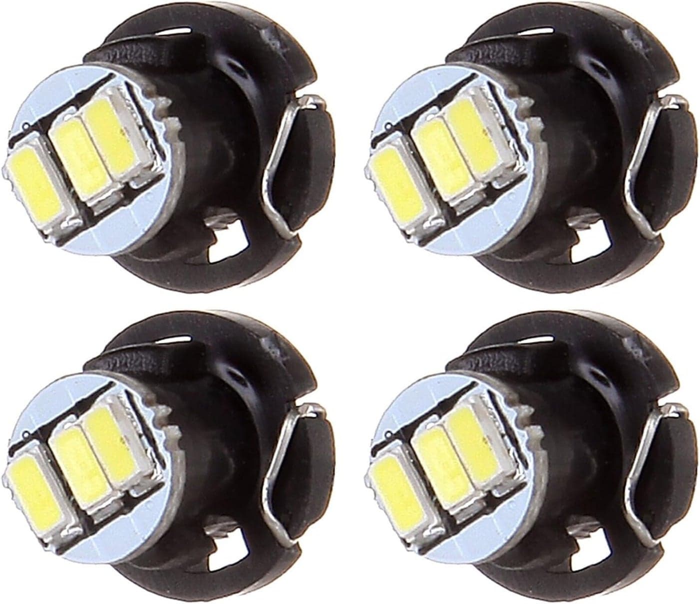 cciyu 4 Pack White T4/T4.2 Neo Wedge LED Bulbs