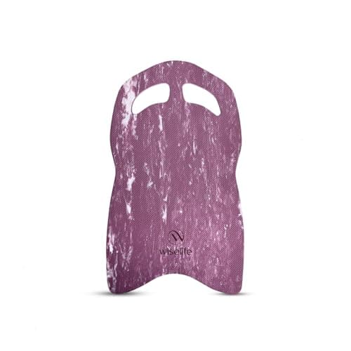 WiseLife 3 Layer Extra Thick Swimming Training Kick Board for Beginners | Float Pad for Men, Kids & Adults - Sports Floater Board With All Holding Angles | Pool Safe (Wine Marble)