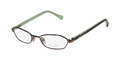 Thalia Kesara Womens/Ladies Designer Full-rim Flexible Hinges Eyeglasses/Spectacles (45-16-130, Shiny Brown/Tortoise)