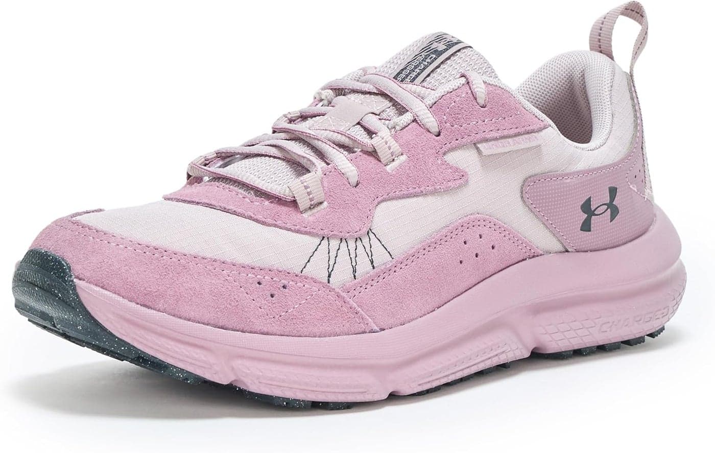 Under Armour Women's Charged Verssert 2 Sneaker - Gray Dawn/Purple Prime/Anthracite