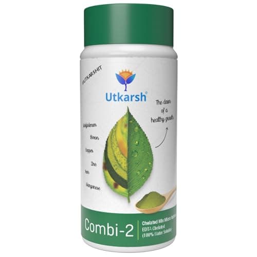 Utkarsh Combi-2 (EDTA Chelated Fertilizers, Mix Micronutrient) Prevents Mix Crop Deficiencies, Keeps Plants/Home Garden Healthy, Improves Crop Yield & Quality (1 Kg; Pack of 1)