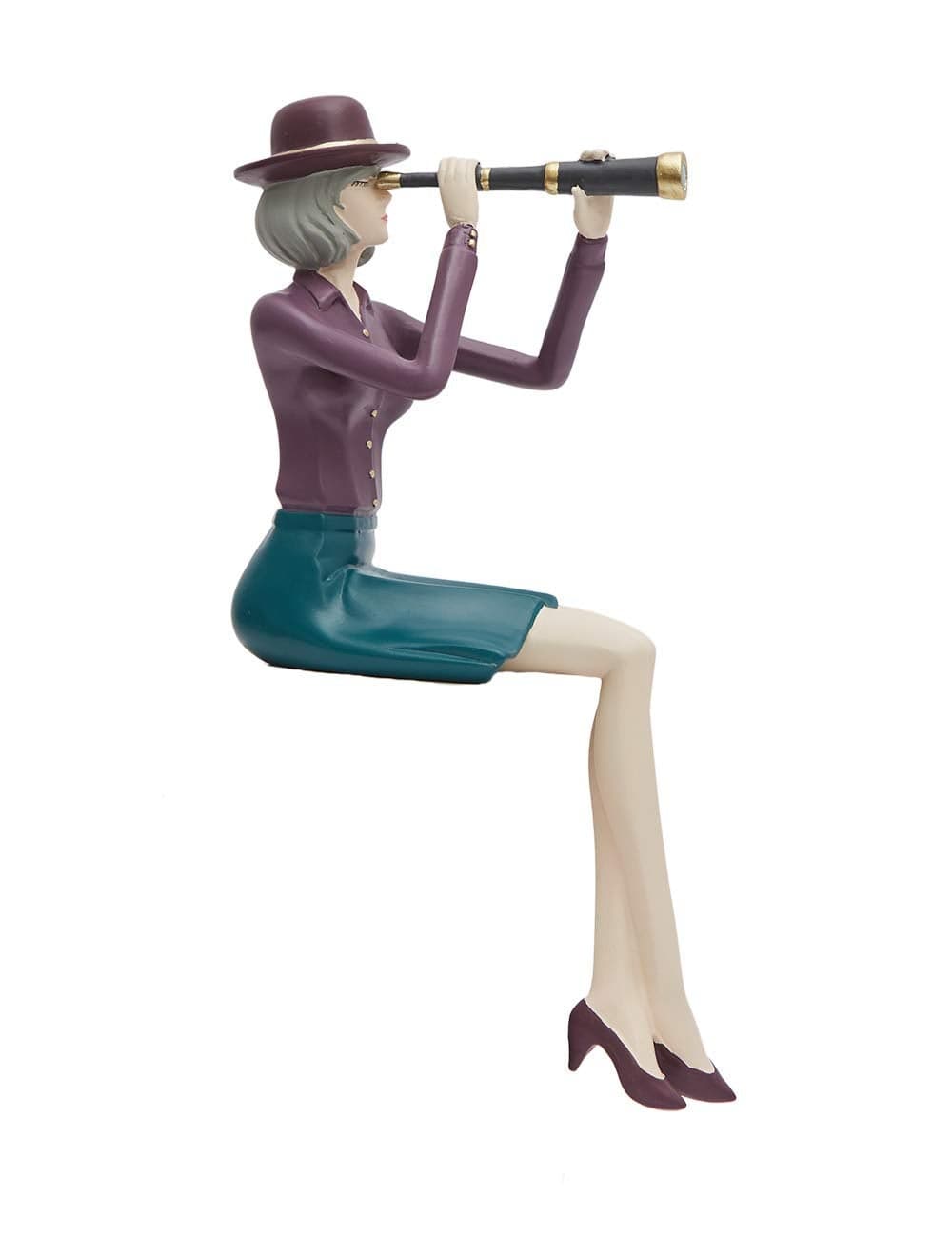 HAUCOZE Woman Figurine Statue Home Decor Sculpture Modern Arts Polyresin 91inch