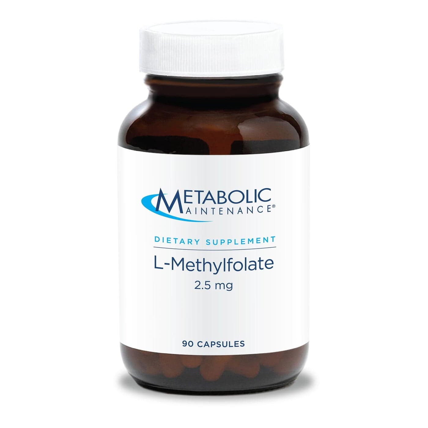 Metabolic Maintenance LMethylfolate 25 mg L Methyl Folate Methylfolate Supplement for Women Men Methylated Vitamin B9 5MTHF for Brain Health Focus and Calm 30 Capsules Pack of 1