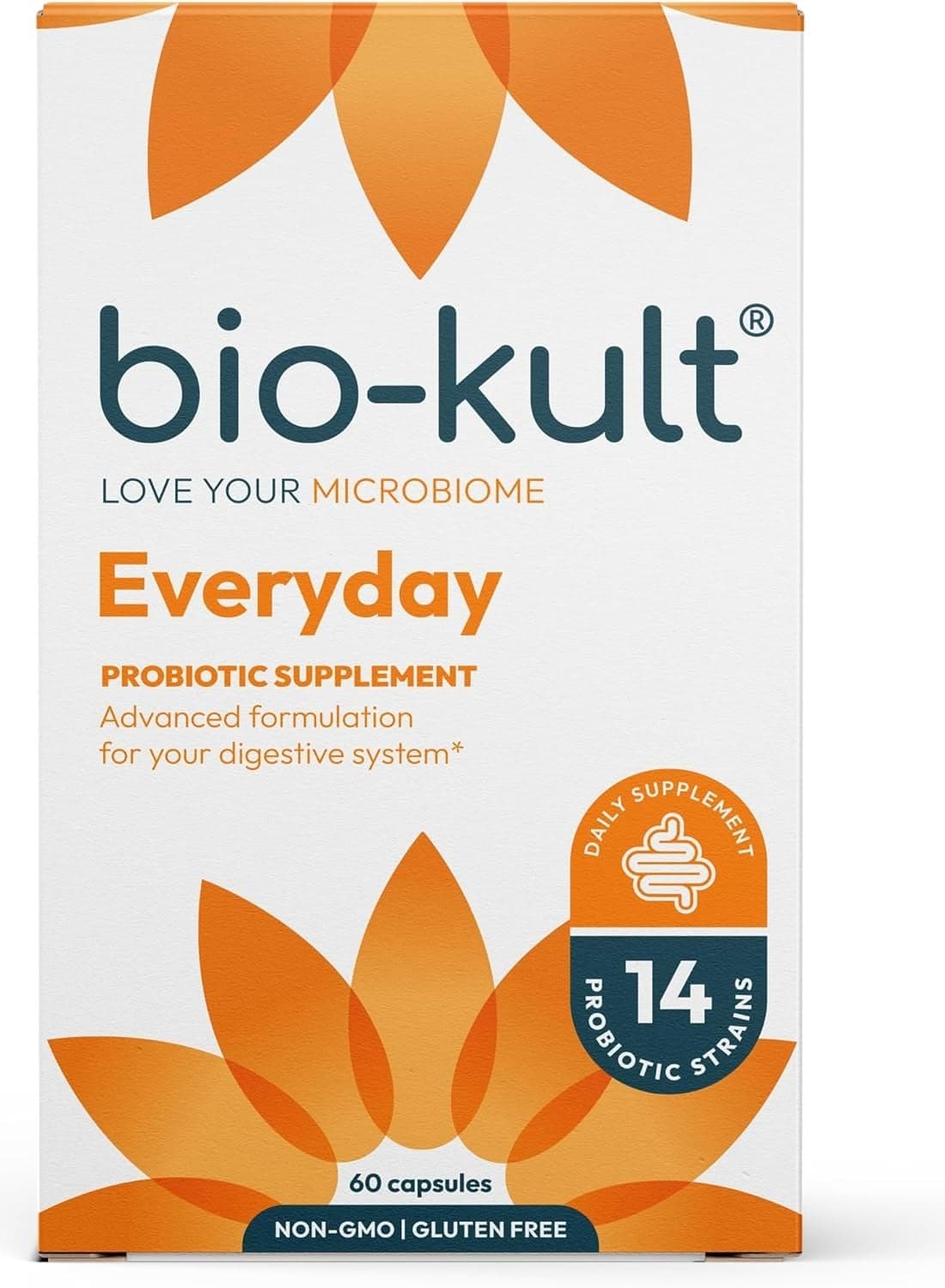 Bio-Kult,Probiotic Supplement-14 Strains,Non-GMO, Gluten Free Capsules-60 Count(Pack of 1)