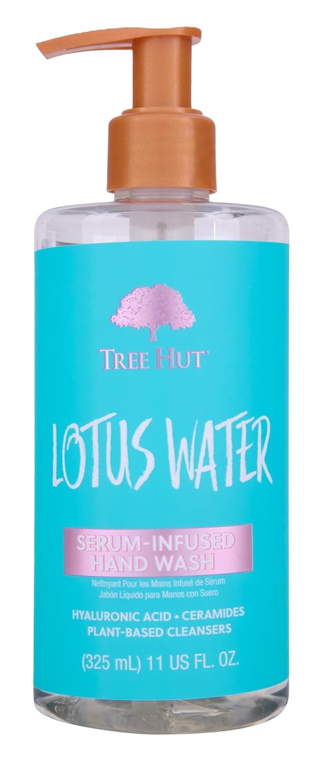 Tree Hut Lotus Water Serum Infused Hand Wash Nourish Hydrate Hands with Strengthening Skin Care Long Lasting Scent Cleanse Lock in Moisture 11 fl oz