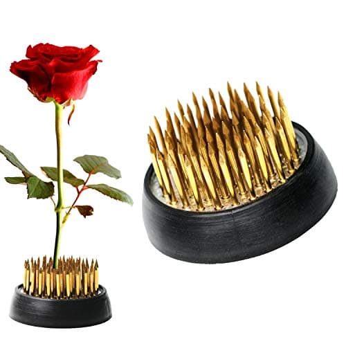 BEADNOVA Floral Frog Kenzan with Rubber Gasket Ikebana Flower Frog for Arrangements Ikebana Vase (1.3 Inch/34mm, 2pcs)