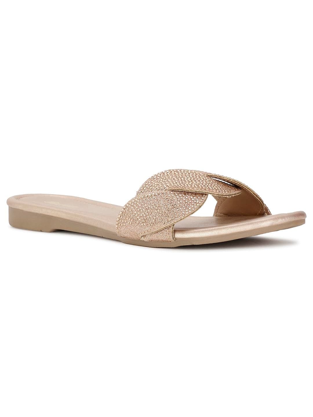 Bata Jae Mule E 24 Women's Rose Gold Flat Slippers - 7 UK (5715417)