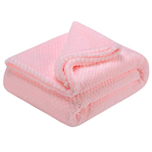 Fuzzy Throw Blanket Plush Fleece Blankets for Adults Toddler Boys and Girls Warm Soft Blankets and Throws for Bed Couch Sofa Travel and Outdoor Camping Twin60x80 XL1Baby Pink
