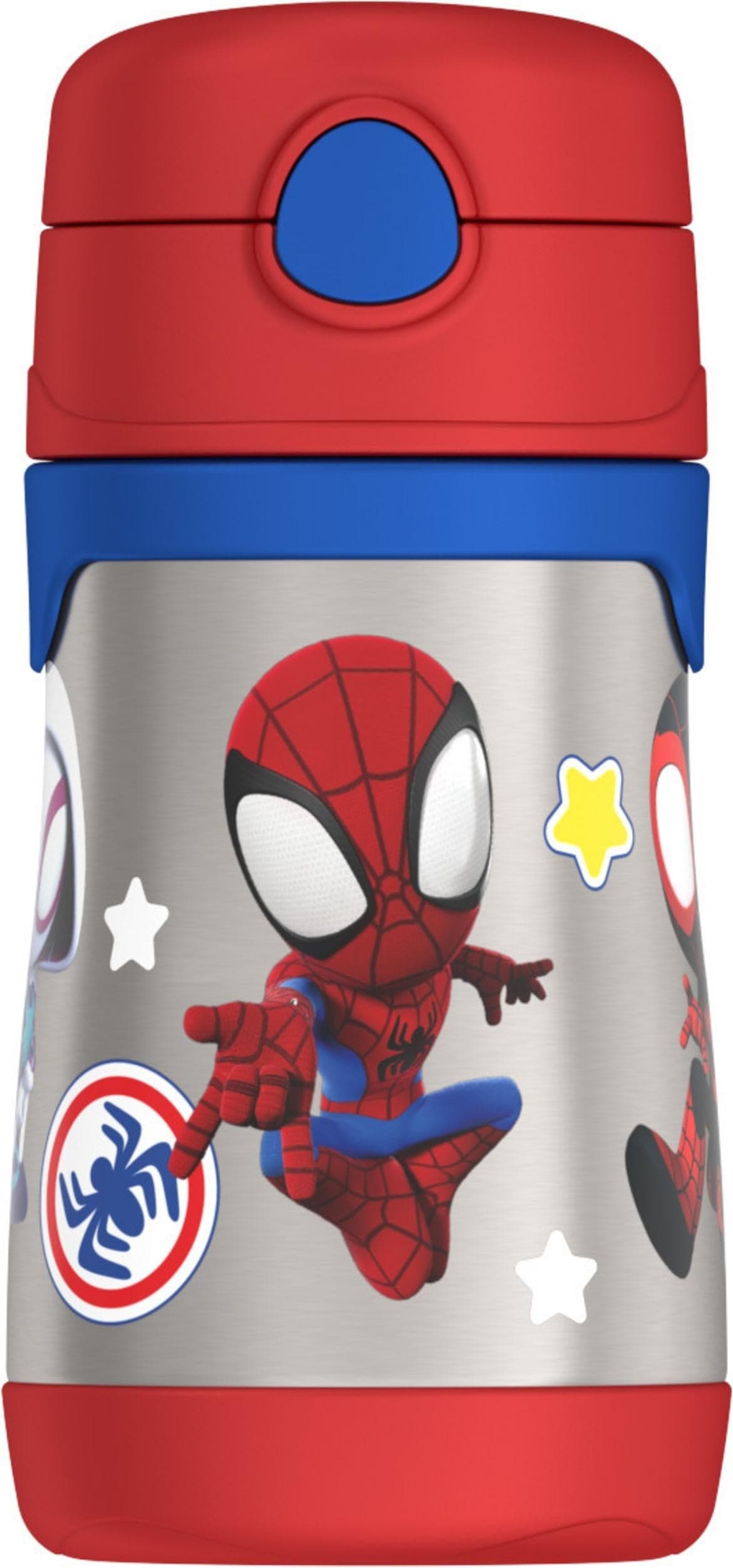 THERMOS Vacuum Insulated Stainless Steel 10oz Straw Bottle Spidey and His Amazing