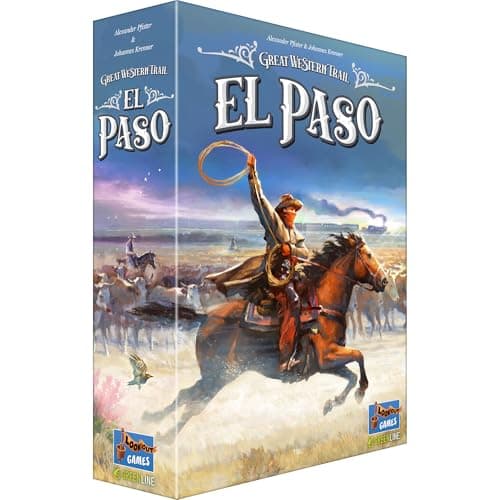 Great Western Trail El Paso Board Game FastPaced Cattle Trade Strategy Game Compact TravelFriendly for Kids Adults Ages 12 14 Players 6090 Min Playtime Made by Lookout Games