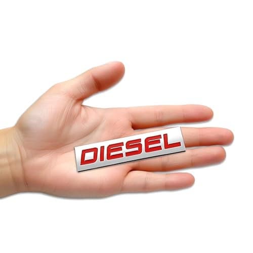 SIAGO SIA220 Premium Diesel Metal Car Sticker - Durable & Stylish Auto Emblem for Vehicles - Customizable Designs - Easy Installation - Weather-Resistant & Long-Lasting