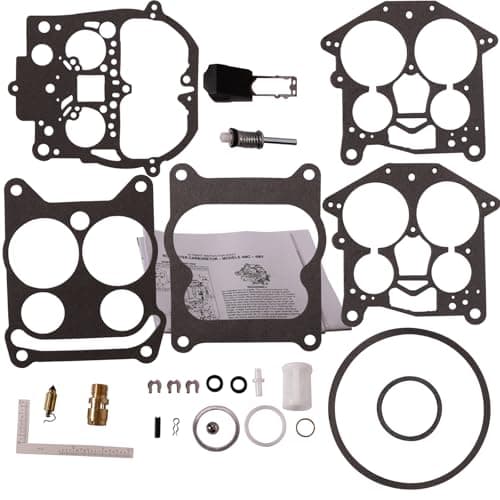 SeaEagles 187095 4MV Carburetor Rebuild Kit with Float Compatible with Rochester Quadrajet Marine Carburetor Carb Rebuild Kit Mercruiser OMC Volvo