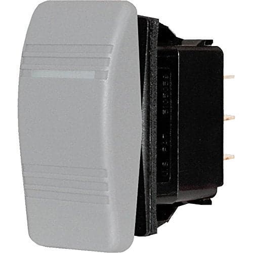 Blue Sea Systems 8275 Water Resistant Contura Switch (DPDT ON-ON), Gray