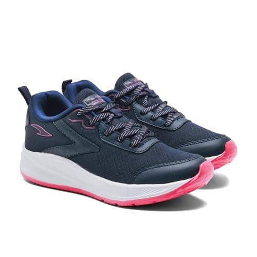 ASIAN Mercury-21 Women’s Running Shoes | Lightweight Shoes with EVA Sole, Breathable Knit Comfort, Stylish Casual Running, Walking & Sports Shoes for Girls Navy Pink