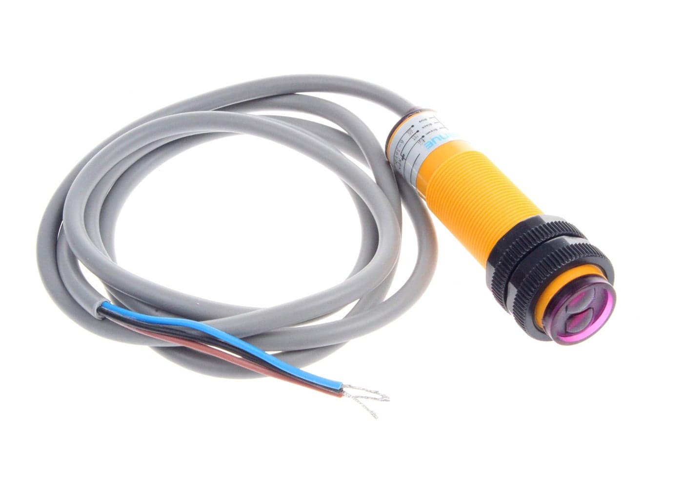 NOYITO E3F-DS30C4 Diffuse Reflection Infrared Obstacle Avoidance Sensor Induction Distance 30cm Adjustable 6-36V Proximity Switch Proximity Sensors - NPN NO