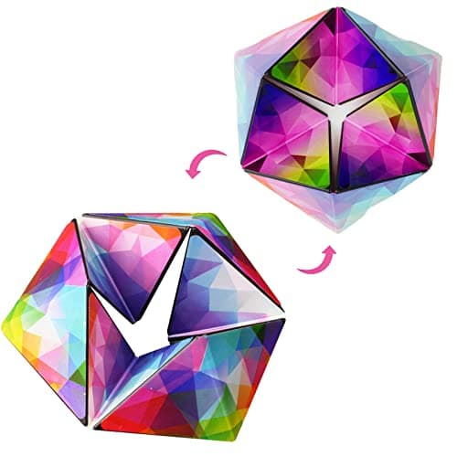 Kaleidocycle Fidget Cube for Kids Infinity Flips Magic Cube for Adults to Stay Calm and Anxiety Anti Depression Fidget Fidget Toys TearResistant Desk Cool Puzzle Gadget Ages 3