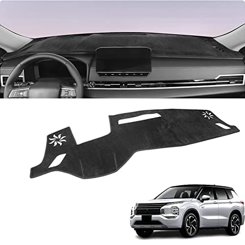 Kakash Custom Interior Accessories for Mitsubishi Outlander 2022 2023 2024 PHEV 2023 2024 Dashboard Cover Mat Dash Covers Reduces Glare Eliminates Cracking Protector Sunshade No Glare(with HUD)