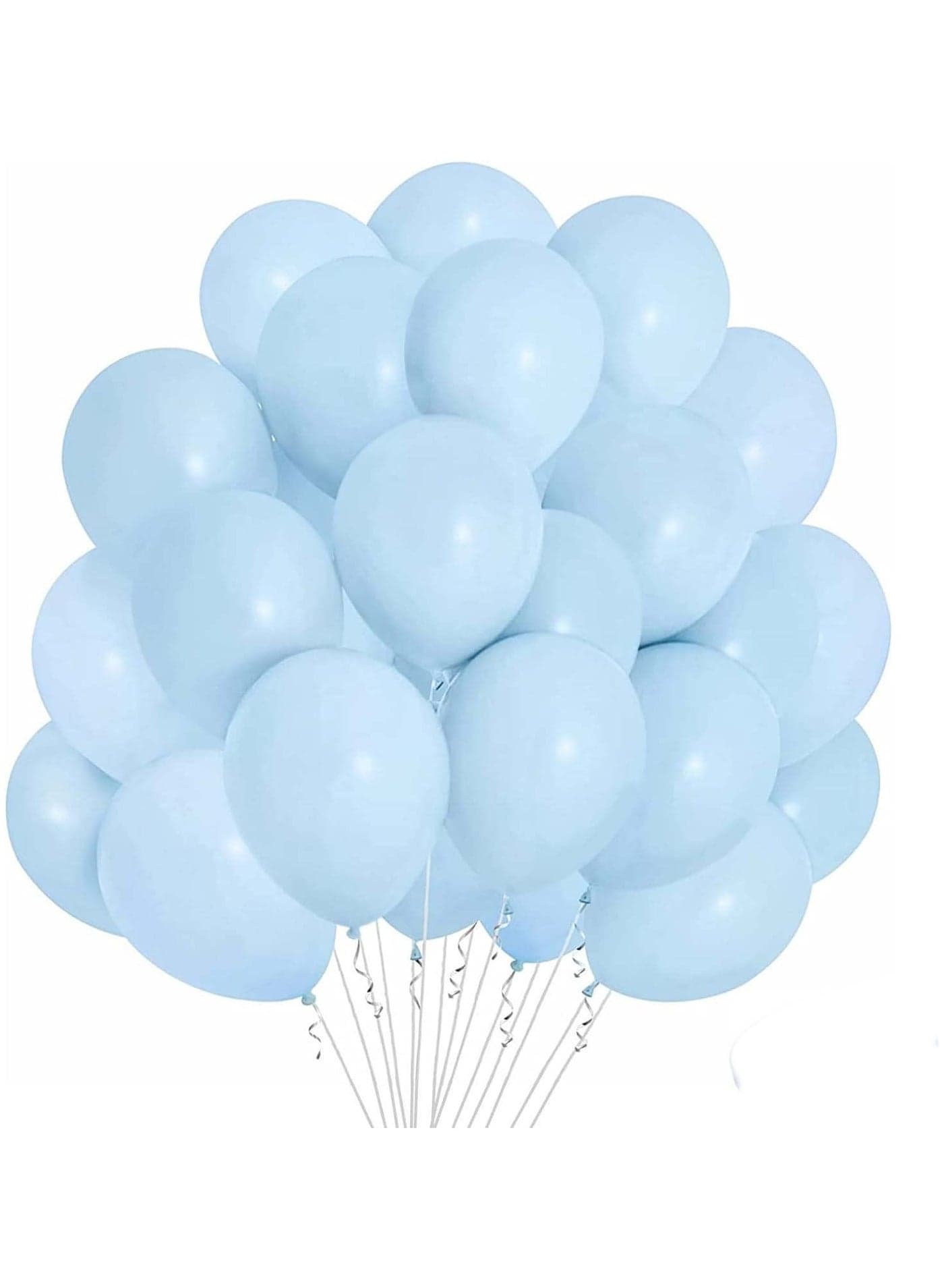 5 inch Metal Balloons Metallic Birthday Baby Shower Wedding Party Decoration Interior 30 pcs Blue Pastel