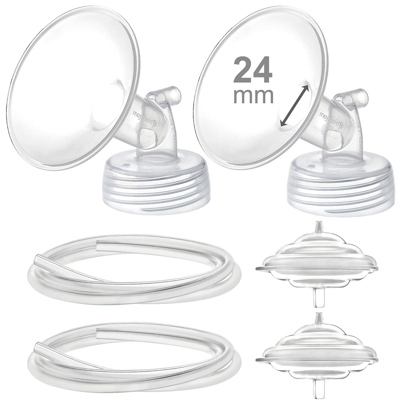 Maymom Pump Parts Compatible with Spectra S2 Spectra S1 9 Plus Pump Not Original Spectra Pump Parts Replace Spectra S2 Accessories and Spectra Flange Inc Flange Backflow Protector Tubing 24mm