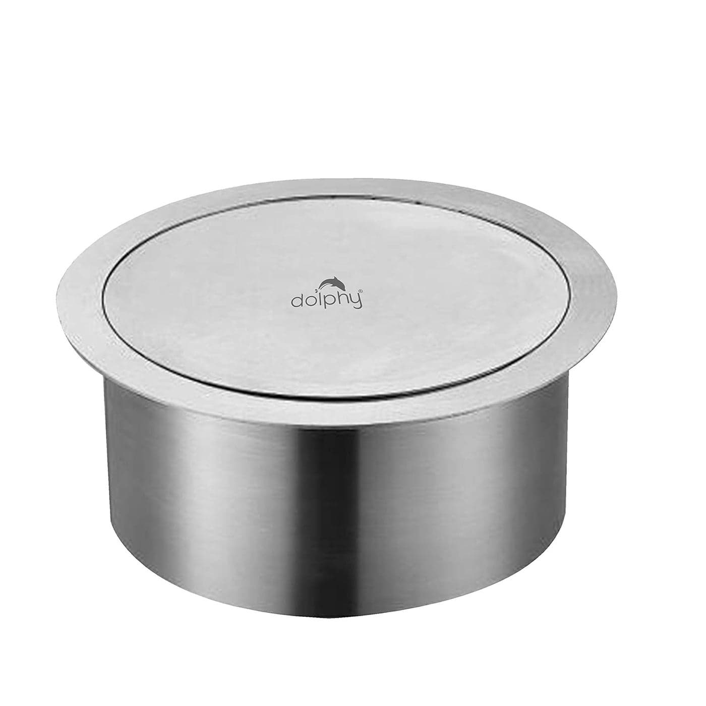 DOLPHY 304 Stainless Steel Recessed Counter top Waste bin