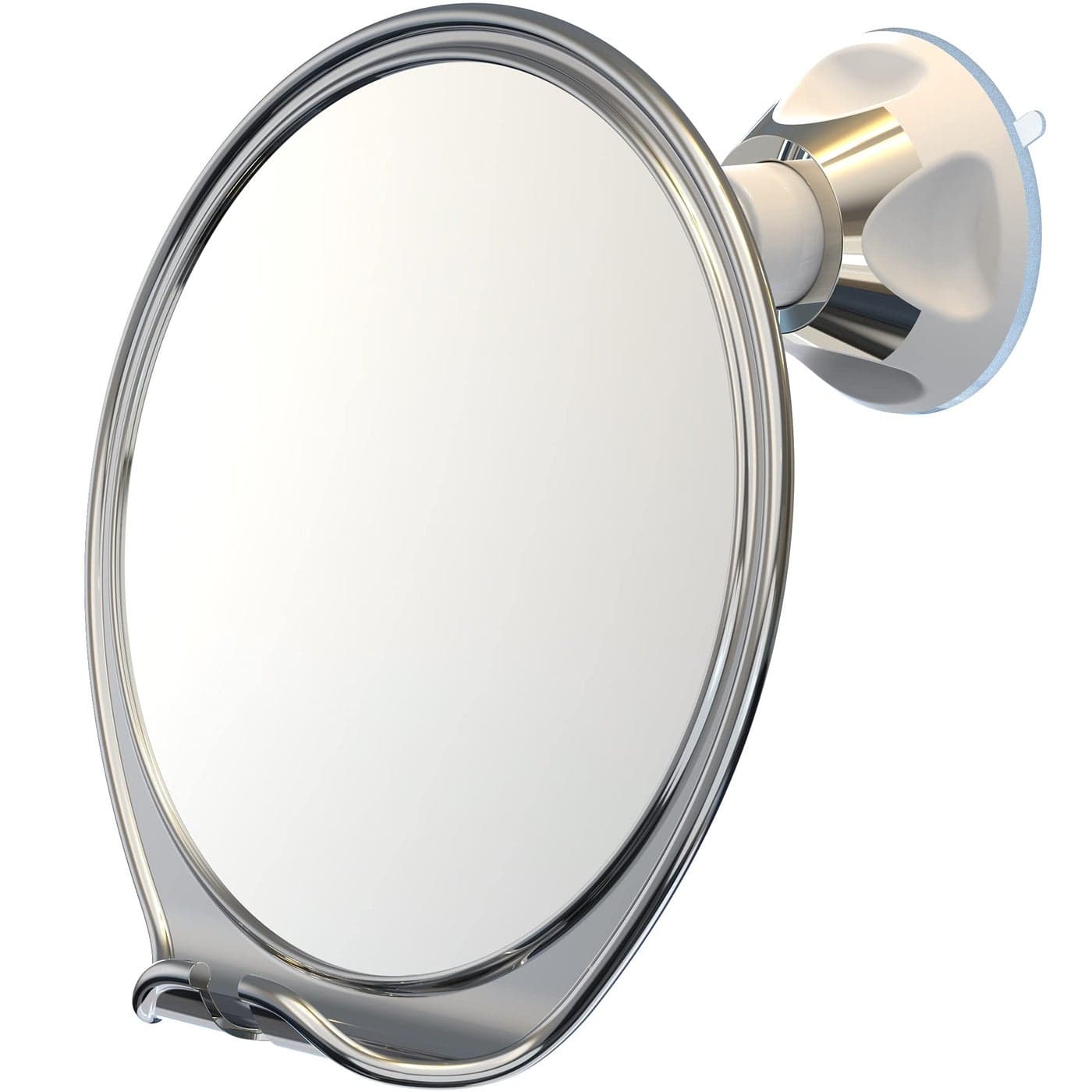 Luxo Shower Mirror Shaving Mirror with a Razor Holder for Shower and Powerful Suction Cup Shatterproof Shower Mirror fogless for Shaving fogless Mirror for Shower and Tweezers
