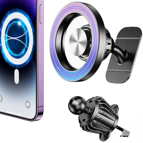 for Magsafe Car Mount Vent20 Strong Magnetsfor iPhone Magnetic Car Mount360Cell Phone Mount for CarHands FreeAir Vent Phone Holders for Your Car for iPhone 17 Pro Max 16 15 14 13 12 Air Plus