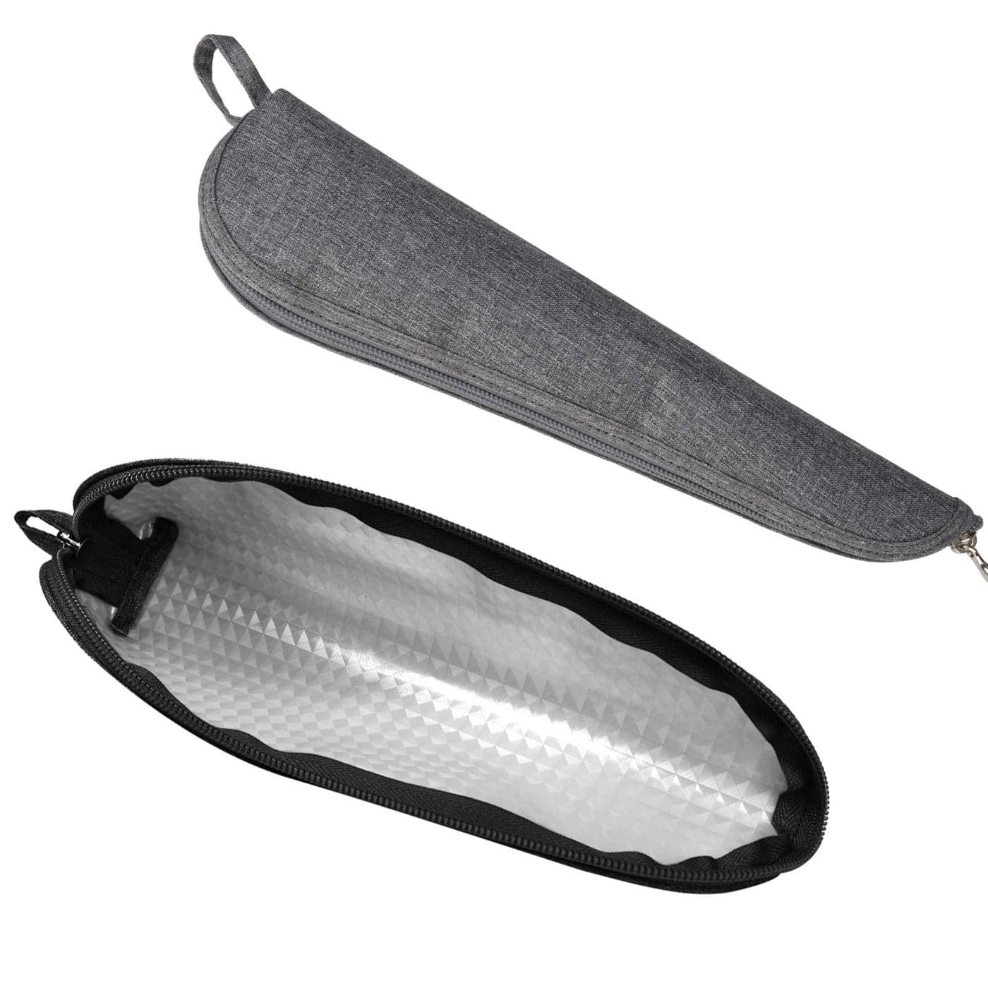 Travel Utensil Sets Carrying Case 2pack Portable Cutlery Set Bag Reusable Silverware Set Stainless Steel Straws Pouch Chopsticks Knife Fork and Spoon Holder for Bento Lunch Box BlackGrey Aosbos
