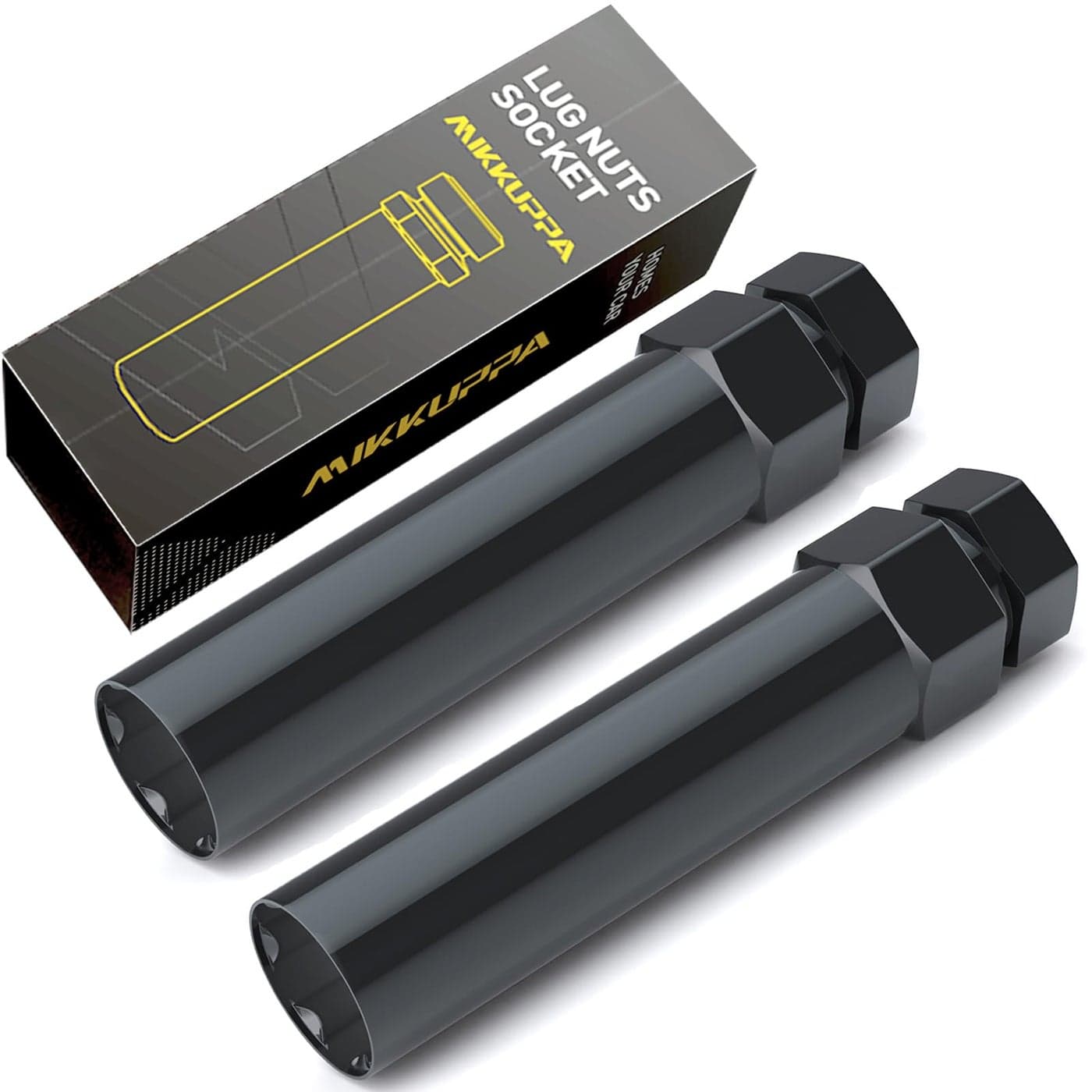 MIKKUPPA 2pcs 6 Point Spline Lug Nuts Socket Key Tool for 176mm Inner Diameter Compatible with 17mm Replacement Spline Socket