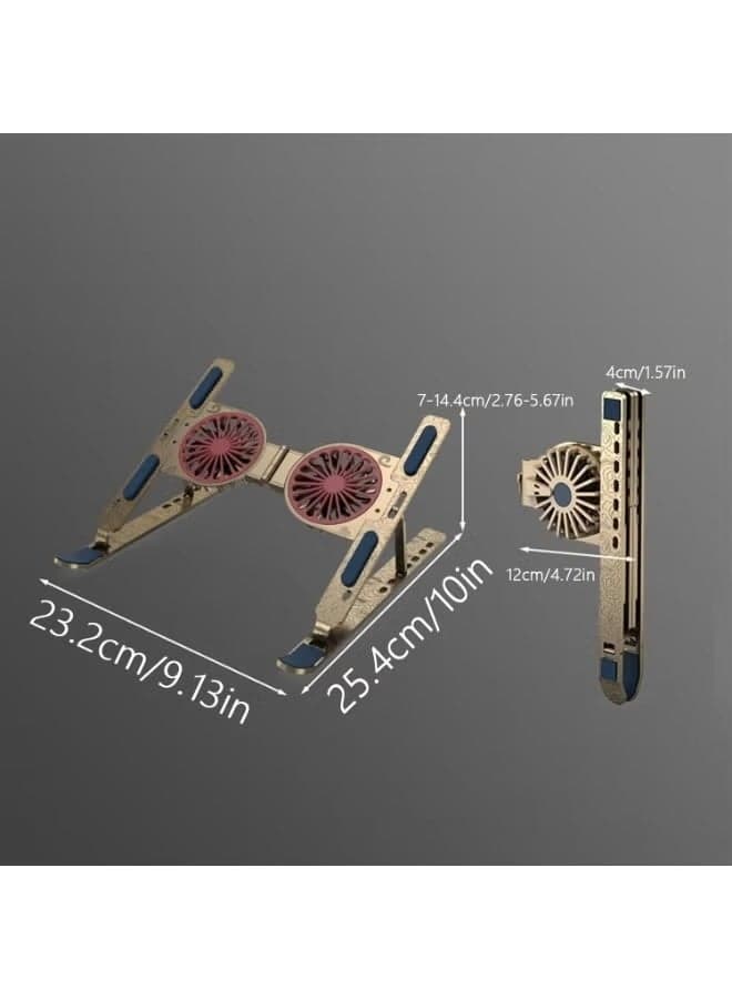 C9 Pro Foldable Laptop Stand with Dual Turbine Cooling Fans