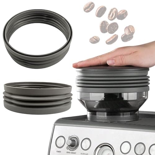 Skywin Silicone Single Dose Hopper Bellow (6 x 6 x 2 Inches), Compatible with Breville Coffee Grinders, Prevents Old Coffee Grounds From Staying in Grinder