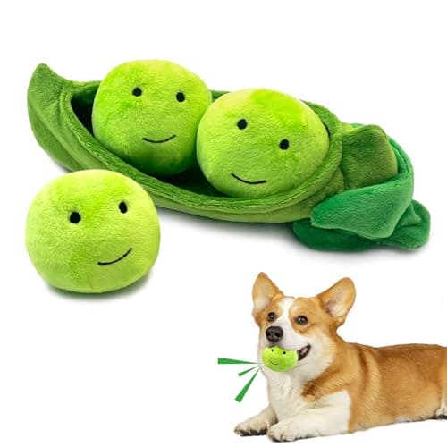 Lepawit Hide and Seek Dog Toys Interactive Squeaky Plush Puzzle Toy with Crinkle Dog Enrichment Toys for Boredom Stimulation for Small Medium Dogs NonAggressive ChewersPea Balls Pack of 3