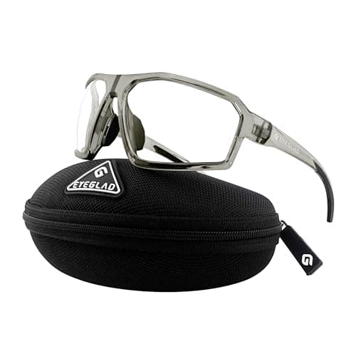 REV Amour Z87+ Safety Glasses, UV400 Polycarbonate Impact-Resistant Safety Sunglasses, Anti-Scratch & Anti-Oil, Protective Industrial Work & Outdoor Riding Eyewear (Glass Trace)
