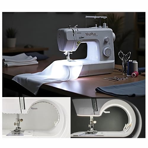 YinzPlus Sewing Machine LED Light Strip Stick on, Dimmable, Ra 90 high Brightness, Strong Adhesion, Fast Installation, Eye Protection, Energy Saving, 11.77 Inch,Cold White