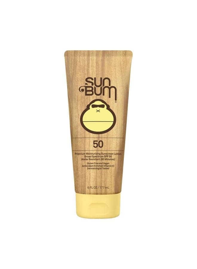 Original Moisturizing Sunscreen SPF 50 Lotion|Reef Friendly Broad Spectrum UVA/UVB Protection|Water Resistant & Non-Greasy Protection,Hypoallergenic,Paraben Free,Gluten Free|SPF 50 6ozTube