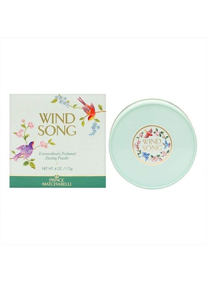 Wind Song By PRINCE MATCHABELLI For Women 4 oz Dusting Powder, white