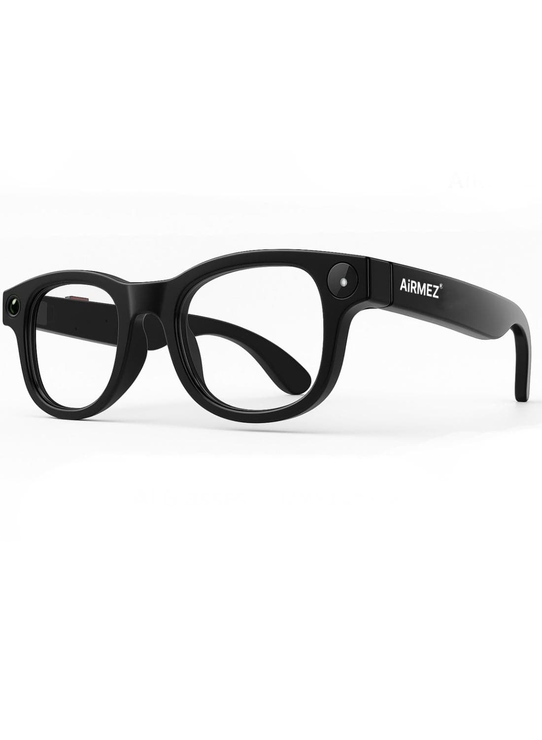 S1 Smart AI Glasses | 12MP Voice-Controlled HD Video Recording, Real-Time Translation, Sleek & Comfortable Design, Noise-Reduction Microphone, Bluetooth, and Magnetic Charging – Black