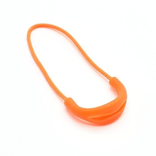 10pcs/Pack U Shape Color Zipper Pulls Fits/Zipper Fixer for Apparel Accessories (Orange)